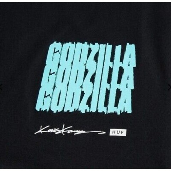 NEW HUF X Godzilla X Kosuke Kawamura UO Exclusive Enraged Long Sleeve Tee SMALL - Picture 8 of 8